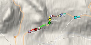 Skiing sport GPS tracking