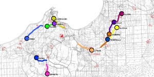 Auto orienteering GPS trackers