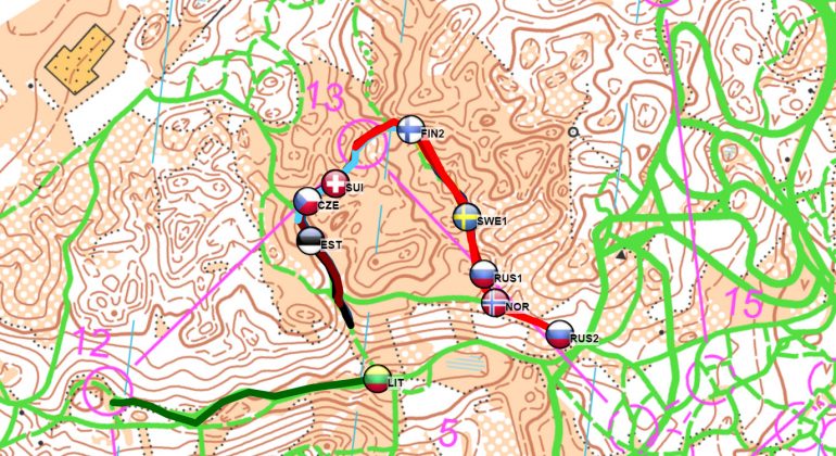 Ski Orienteering Latvia GPS tracking