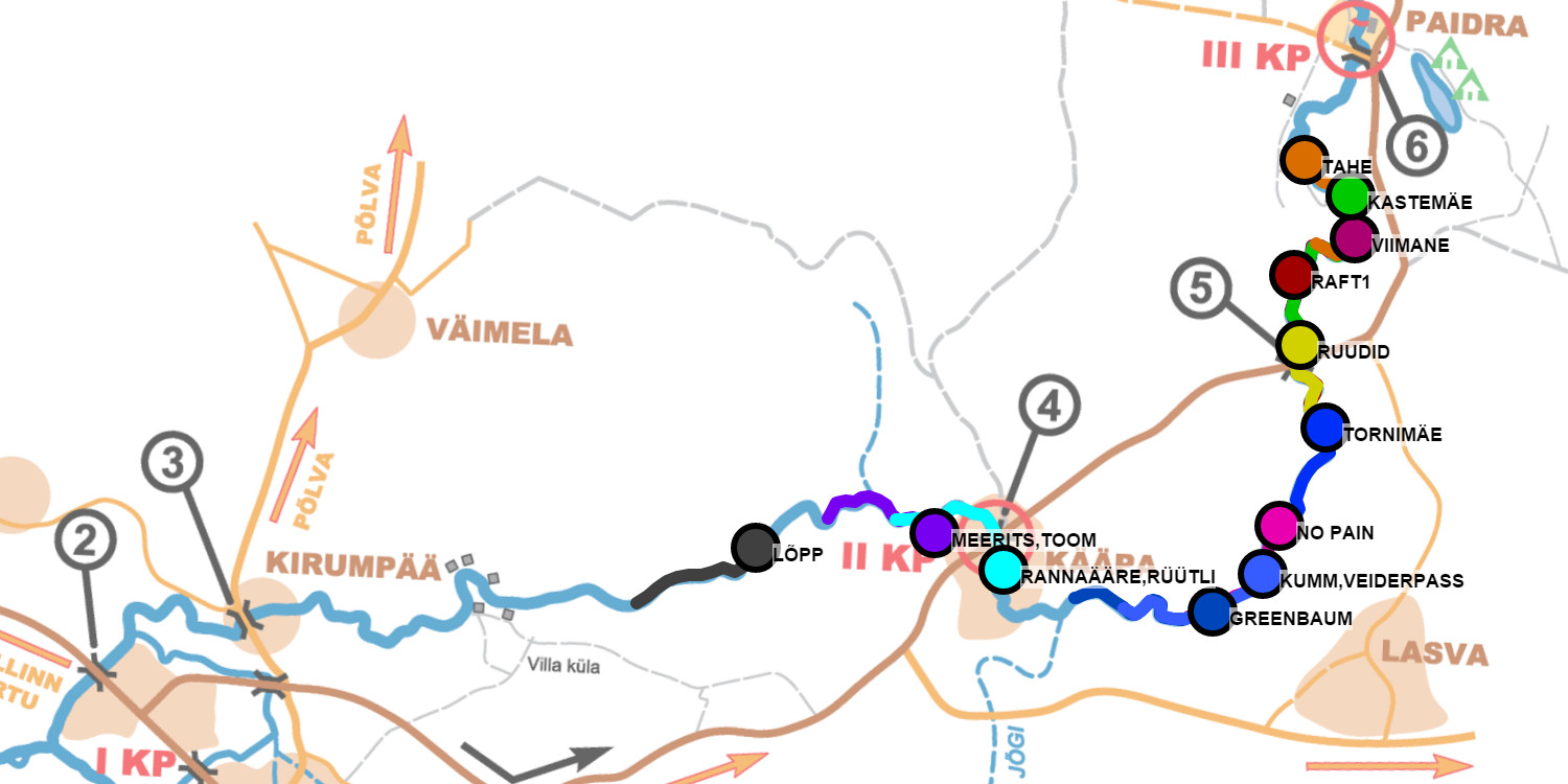 Paddling marathon GPS tracking