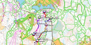 Ski Orienteering real time GPS tracking